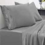 Embroidery 1800 Thread Count 100% Microfiber Sheet Set 3/4pcs for All-Season