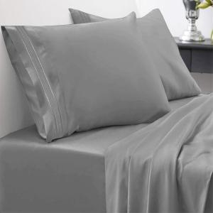 Quality Embroidery 1800 Thread Count 100% Microfiber Sheet Set 3/4pcs for All-Season Sleeping wholesale