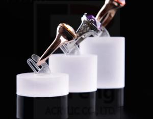 Quality White Clear display stands for finger ring, White finger ring riser wholesale
