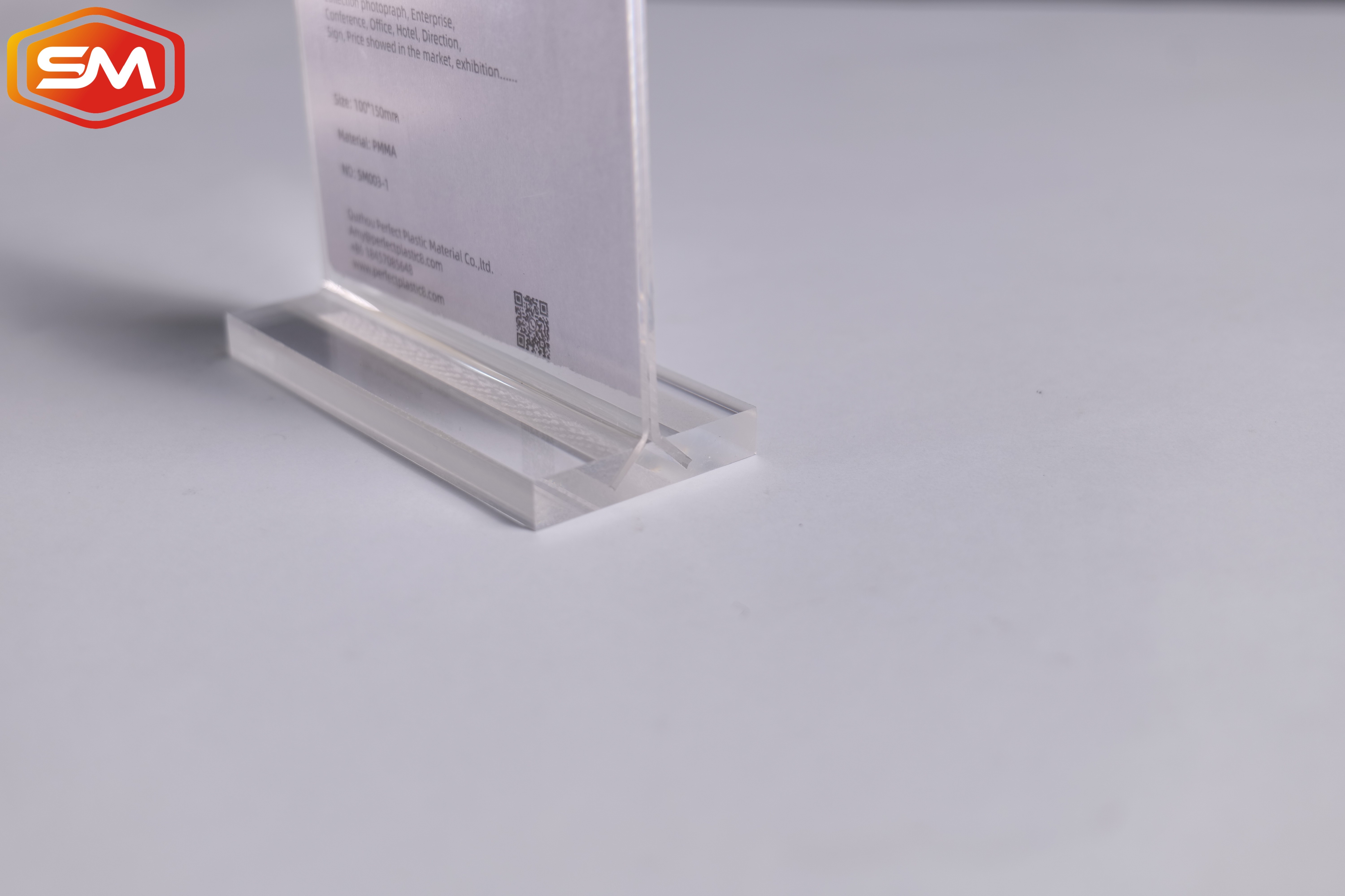Wholesale Desktop Photo Frame Display Stand Board T Shape Acrylic Sign Holder