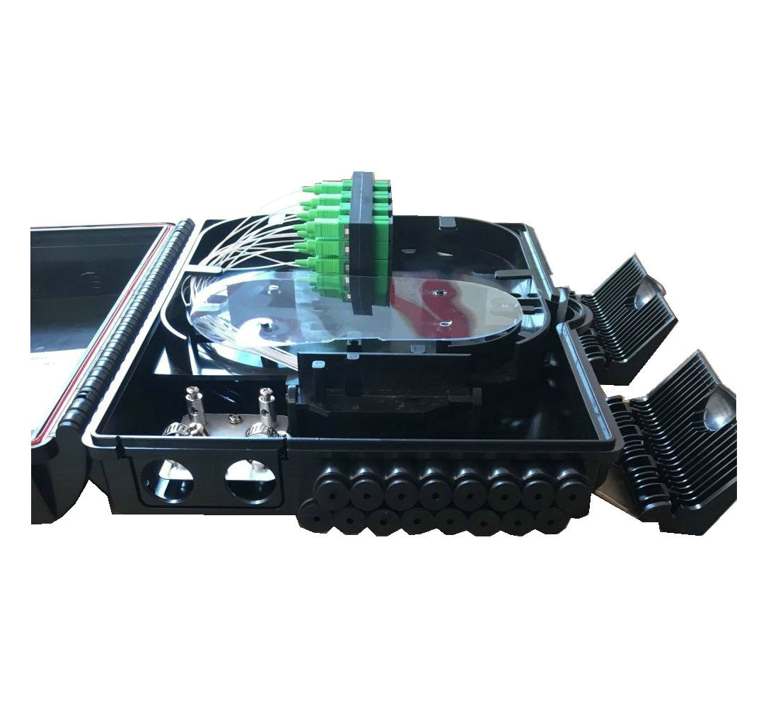 Wall Mount ABS 16cores FTTH Fiber Optic Terminal Box IP65