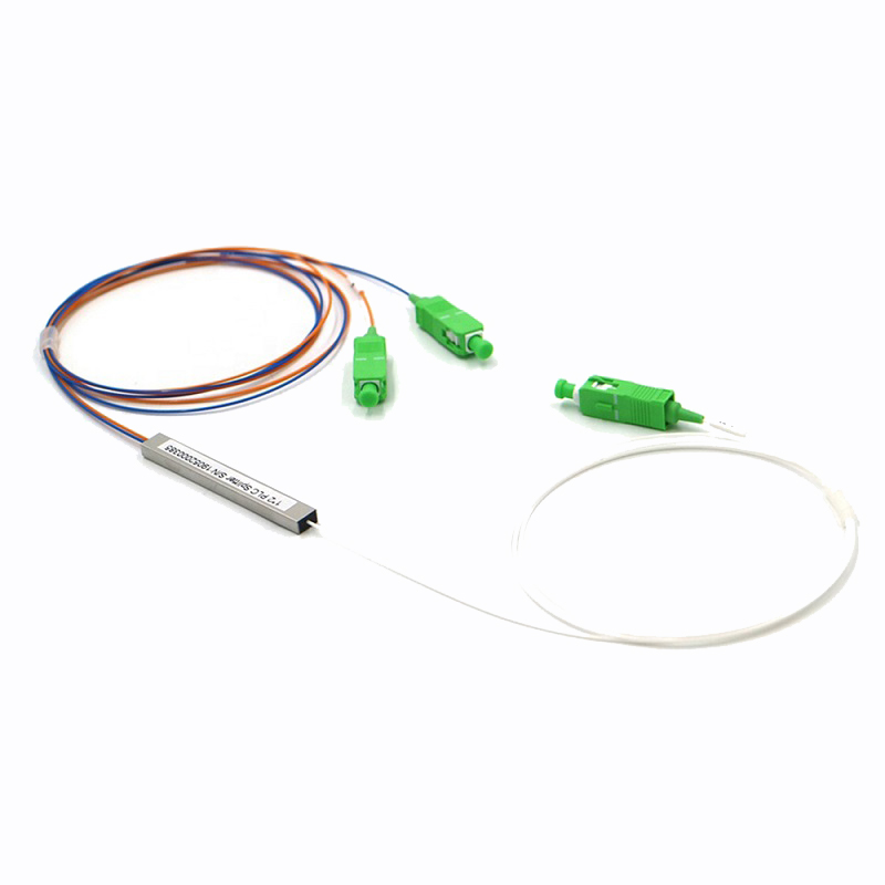 1x2 Sc Apc Plc Rack Mount Fiber Optic Splitter 2 In 1 Out