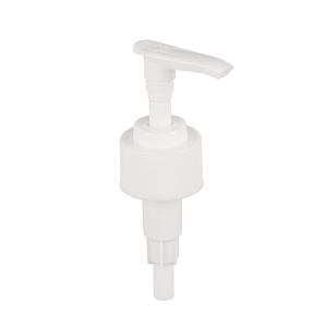Quality Flat Headed Plastic PP Ribbed Screw Lotion Pump Shower Cream Press Dispenser 28/410 wholesale