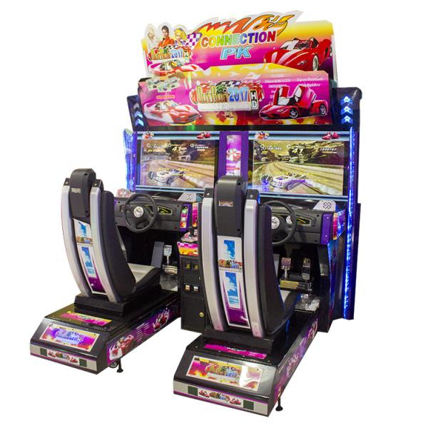 Outrun 2 Players Driving Simulator Arcade Machine , 250W Commercial Video Game
