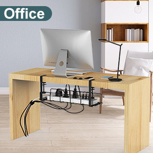 Organize Cables and Power Strips with Our Sustainable Under Desk Cable Duct Wire Basket