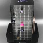 Acrylic Makeup Organizer for Cosmetics Compartment Plexiglass Rotating Lipstick