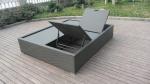 PE Rattan Adjustable Lounge Chair , Modern Foldable Chaise Lounge