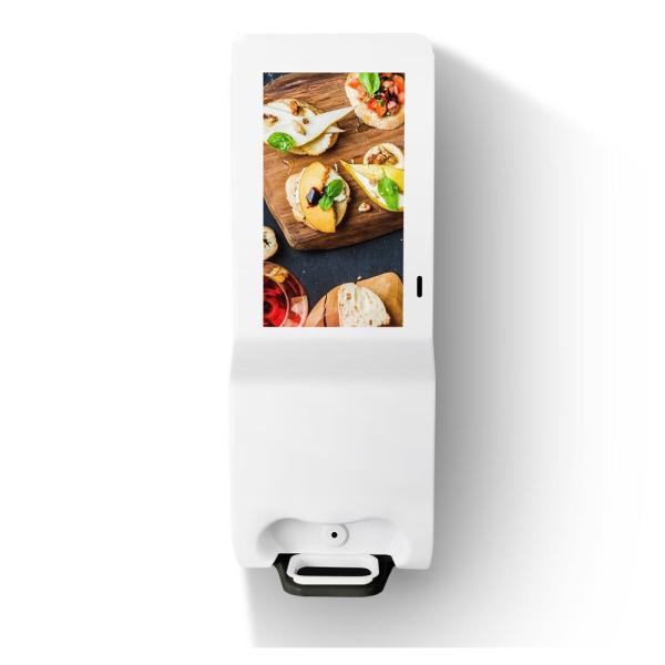 Hand Sanitizer Digital Signage Dispenser Automatic LCD Display Gel Foam