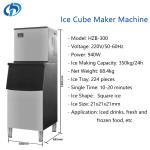 350kg Automatic Stainless Steel Ice Cube Machine for Commercial Electric Ice