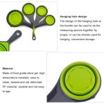 Kitchenware Measuring Cups And Spoon Set Silicone Collapsible