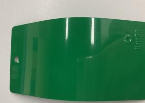Quality Thermosetting Green Glossy Polyester Powder Coating , Flat Smooth Powder Paint wholesale