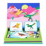 Kids Magnetic Jigsaw Puzzle Dinosaur Book Play Box Toys For Kindergarten