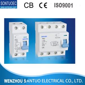 Quality White AC RCCB Circuit Breaker With Pin Type Busbar Plastic Texture wholesale