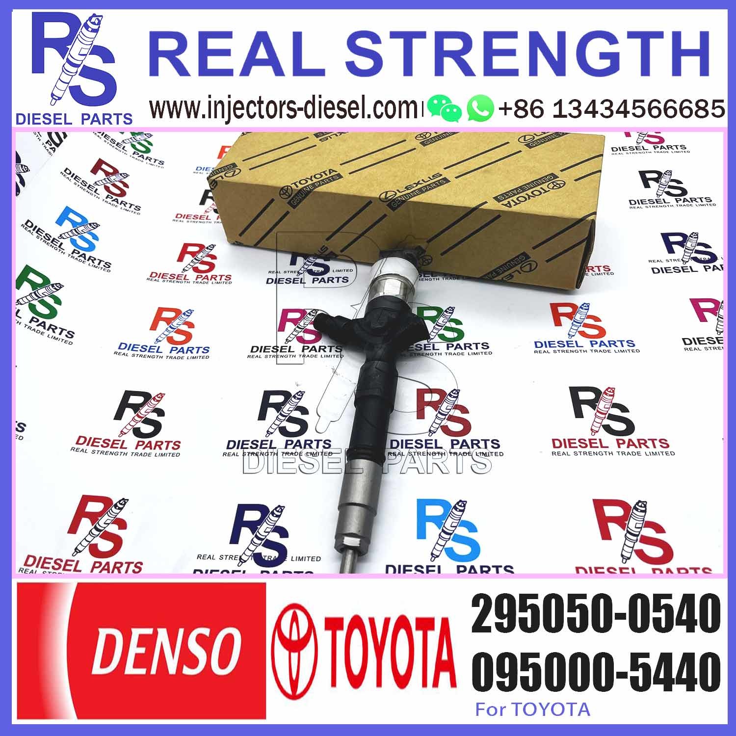common rail injector 23670-0L110 23670-09380 23670-30420 diesel fuel injector 295050-0810 295050-0540 for Toyota 2KD-FTV