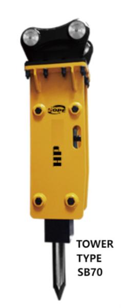 Cusotm Mini Excavator Hydraulic Breaker 4-6 Ton For Sany Doosan Xcmg lonking70