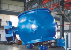 Quality AWWA DN2000 Ductile Iron Blue Eccentric Ball Valve For Sewage / Water / Sea Water System wholesale