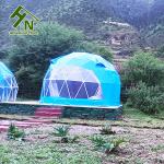 Orange Blue Red Geo Dome Tent Camping Dome Tent