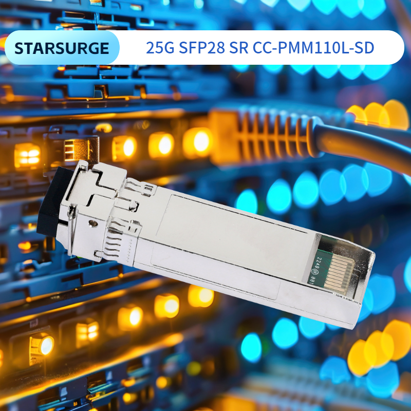 25G SFP28 SR Dual LC Transceivers Module Power Source DC 3.3V Compatibility SFP28 MSA for Fiber Optic Equipment