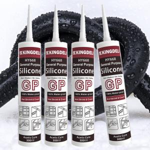 Quality Acetic Grey Black White GP Silicon Sealant Glue Adhesive For Window wholesale