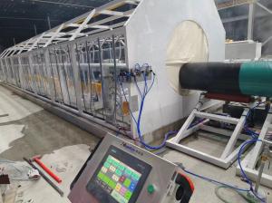 Quality Steel Pipe Inner / Outside 3lpe Blasting Fbe Coating Machine 48-3400mm Blasting Machine wholesale