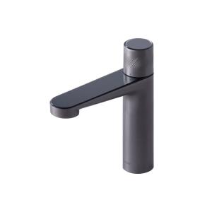 Quality 200mm Height Matte Black Single Hole Faucet Bathroom Brass Faucet Tap wholesale
