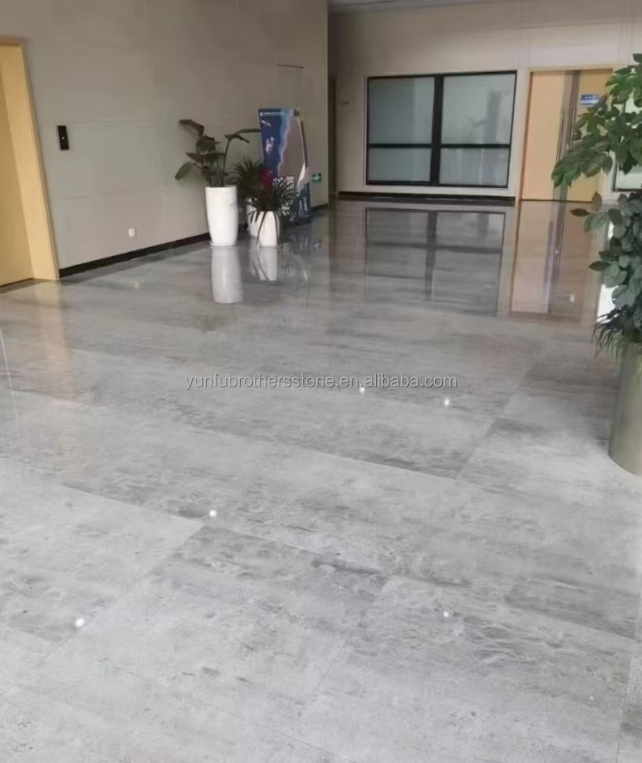 ODM OEM Polished Moonlight Gray Marble Stone Flooring Stairs for Hotel within Yunfu