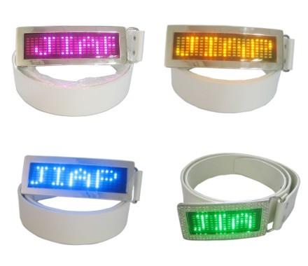 Cheap Custom flashing led message display belt buckle for sale