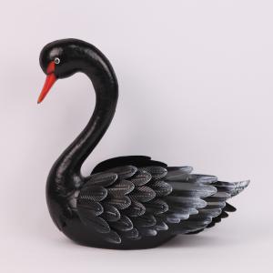 Quality Metal Swan Garden Figurines White Swan Black Swan wholesale