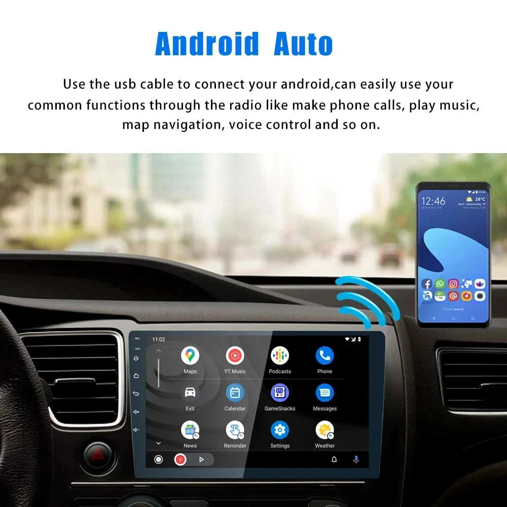 Universal 1Din Car DVD MP3 MP4 Player Built-in WiFi Connection Car Monitor MP5 Stereo