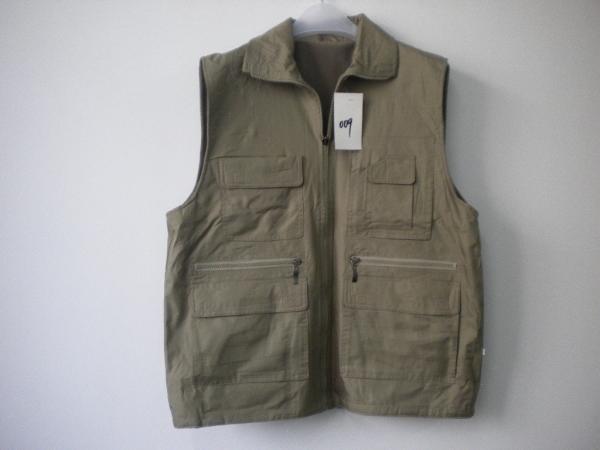 Cheap winter vest, polarfleece lining vest, warm vest, khaki, S-3XL for sale