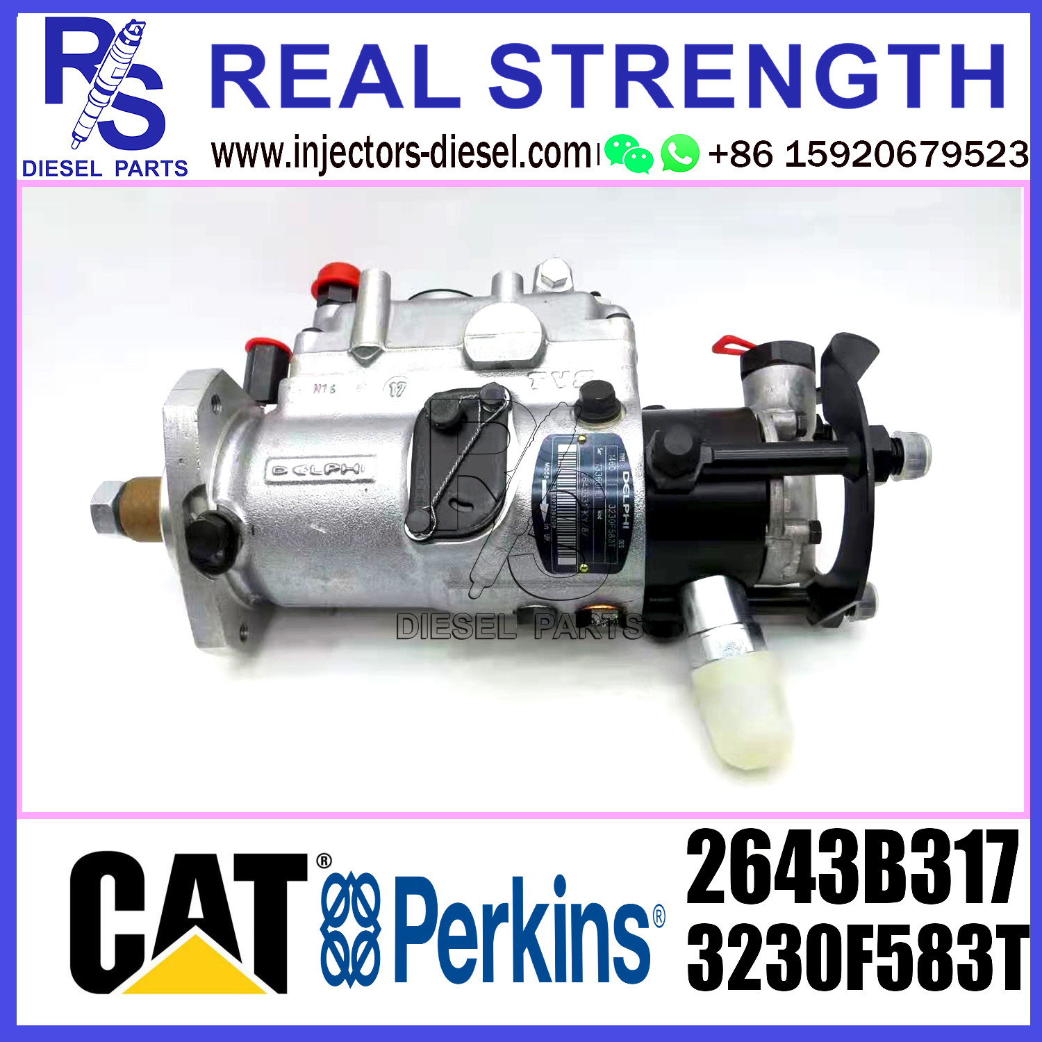Genuine And Brand New Diesel Fuel Injection Pump 3230F583T 2643B317 For Perkins Vista