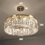 luxury Decor Led Chandelier Creative Crystal Living Room Lamp Modern large