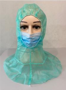 Quality Dust Proof Disposable Non Woven Cap Green Color For Surgeon wholesale