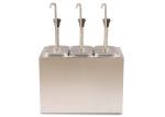 Stainless Steel Three Head Jam Squeezer, Three Bucket Sauce Dispenser Pump,