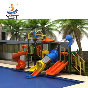 Quality Powder Coated LLDPE Water Park Playground Equipment Anti Aging wholesale