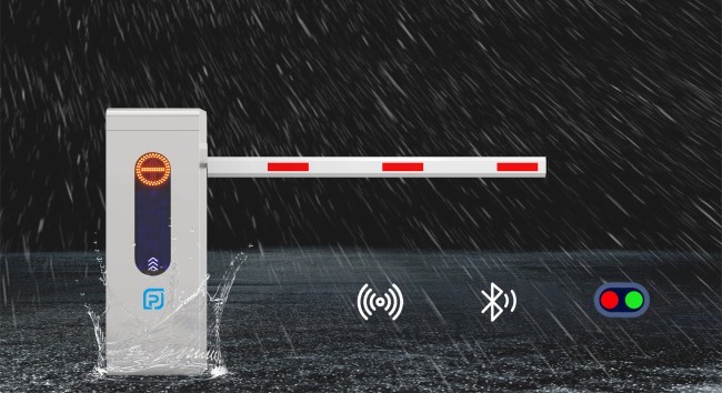 4.5m Parking Garage Barrier Gate Telescopic Parking Lot Entrance Barriers LPR
