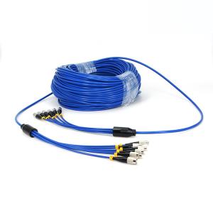 Quality PVC/LSZH 6 Core Armoured Fiber Optic Cable , OD5.0mm Fiber Optic Cable Armored wholesale