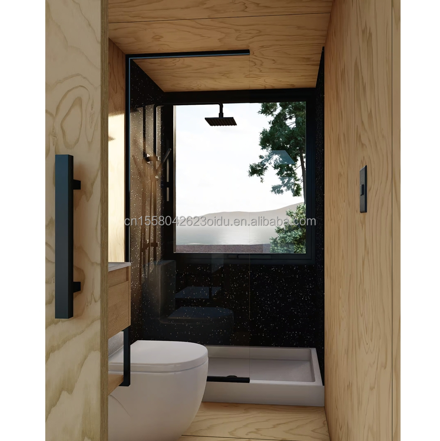 Hotel Triangular Container House with Prefabricated Steel Structure and Sandwich Panel Walls 50/75/100mm Wave Panels