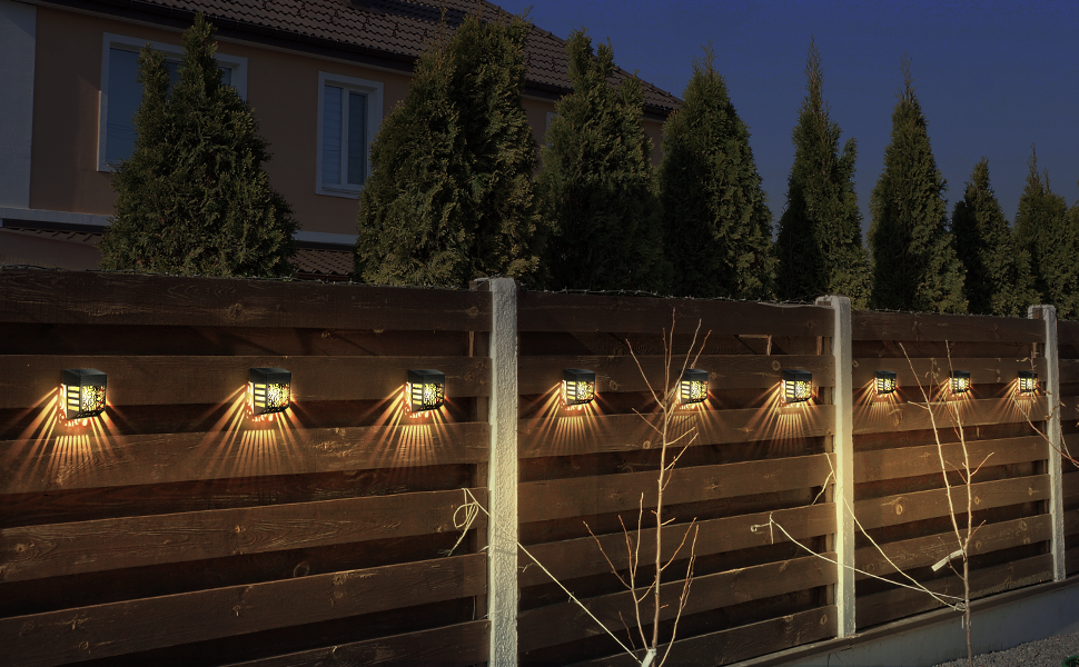 solar fence light