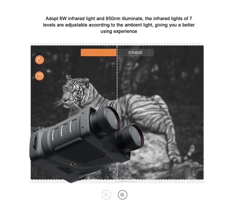 Lightweight Binocular Night Vision High Power Hunting Digital Night Vision Goggles