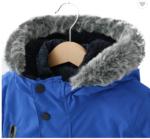 Winter Boys Hooded Puffer Coat Reversible Middle Thickness Long Sleeves Type
