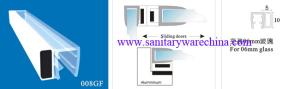 Quality Sealing Strips/waterproof magnetic strips/shower door seals/PVC Magnetic Seal 008GF wholesale