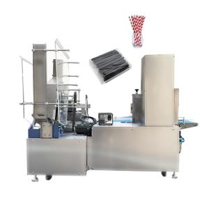 Quality Fruit Juice Straw Packaging Machine Automatic Counting And Packing wholesale