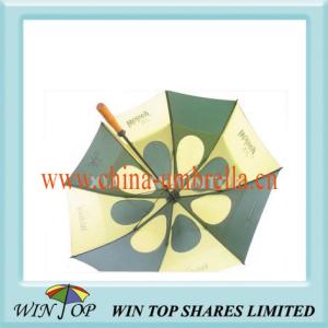 Quality 30&quot; Green and Yellow Windproof Golf Umbrella wholesale