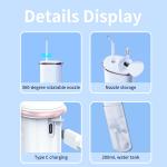 Travel Cordless Mini Water Flosser 30PSI - 110PSI Water Pick Teeth Cleaner