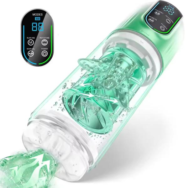 Water Bath Spinning Sucking Licking Aircraft Cup Multi Functional Visible Male
