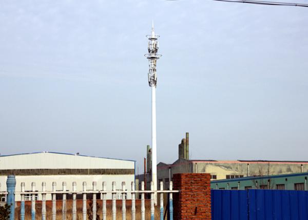 30m Telecom Steel Tubular Tower, Sliping Connection Monopole for Signal