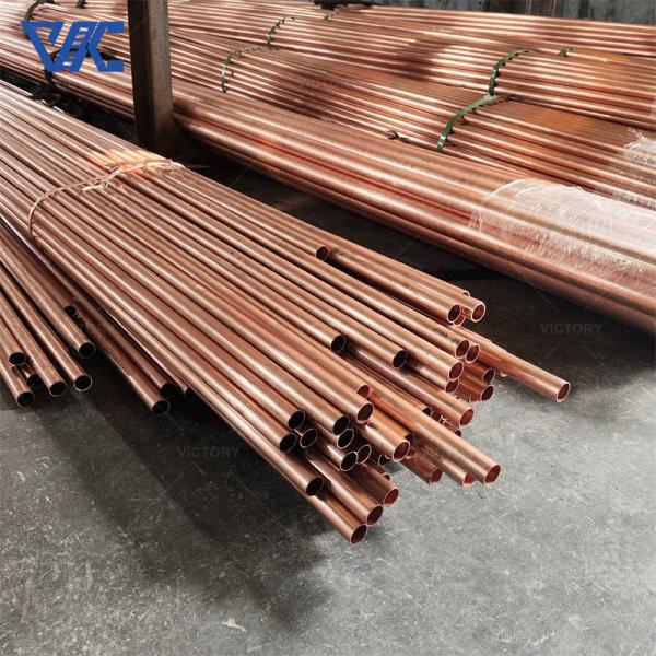 Cold Drawn Seamless Straight Pure Copper Tube C1100 C1220 Copper Tube for