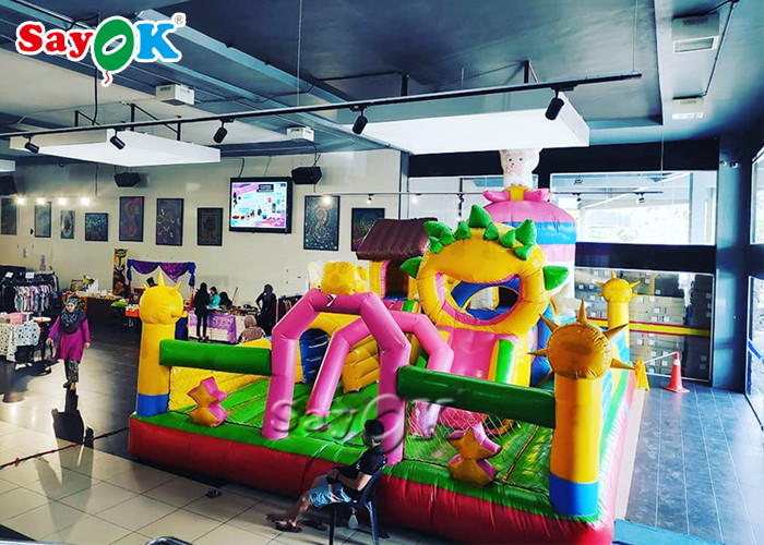 Safe Commercial Inflatable Bouncer Large Trampoline For Kids Playground