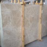 Professional Spain Light Emperador Marble Slab , Large Marble Wall Tiles